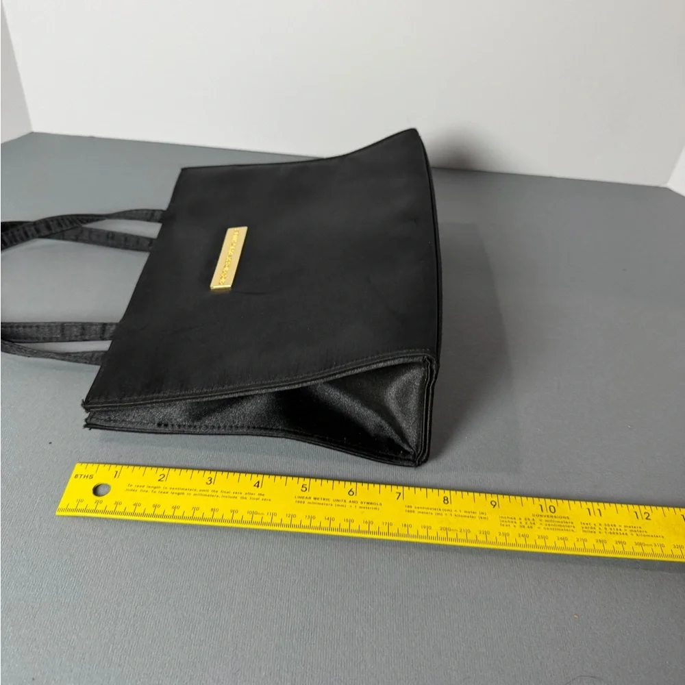 Vintage Giorgio Beverly Hills Black Satin Handbag - Picture 6 of 6